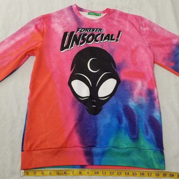 Forever Unsocial! Men's XL Long Sleeve Shirt - Picture 4 of 11